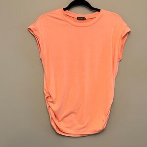 Casual Orange Short Sleeve Tee